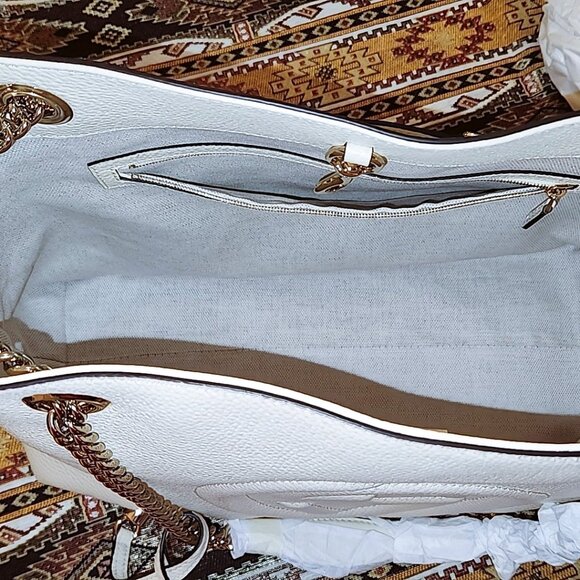Gucci Soho White Leather with Tassle Women's Shoulder Bag 536196 A7M0G 9522-U - Picture 10 of 16